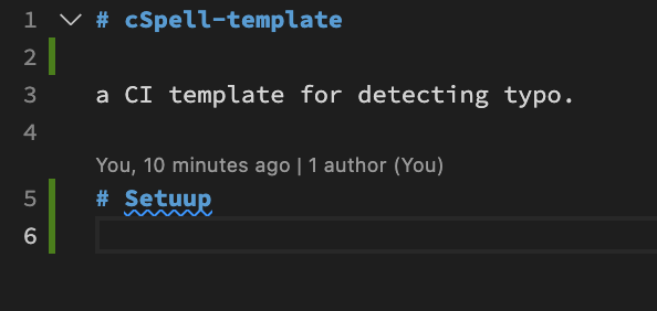 detected a typo on VSCode