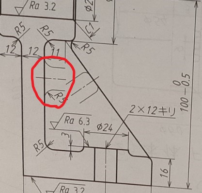 製図についての質問です 下記に示す画像1の図面のうちの左の図形 A A B Yahoo 知恵袋