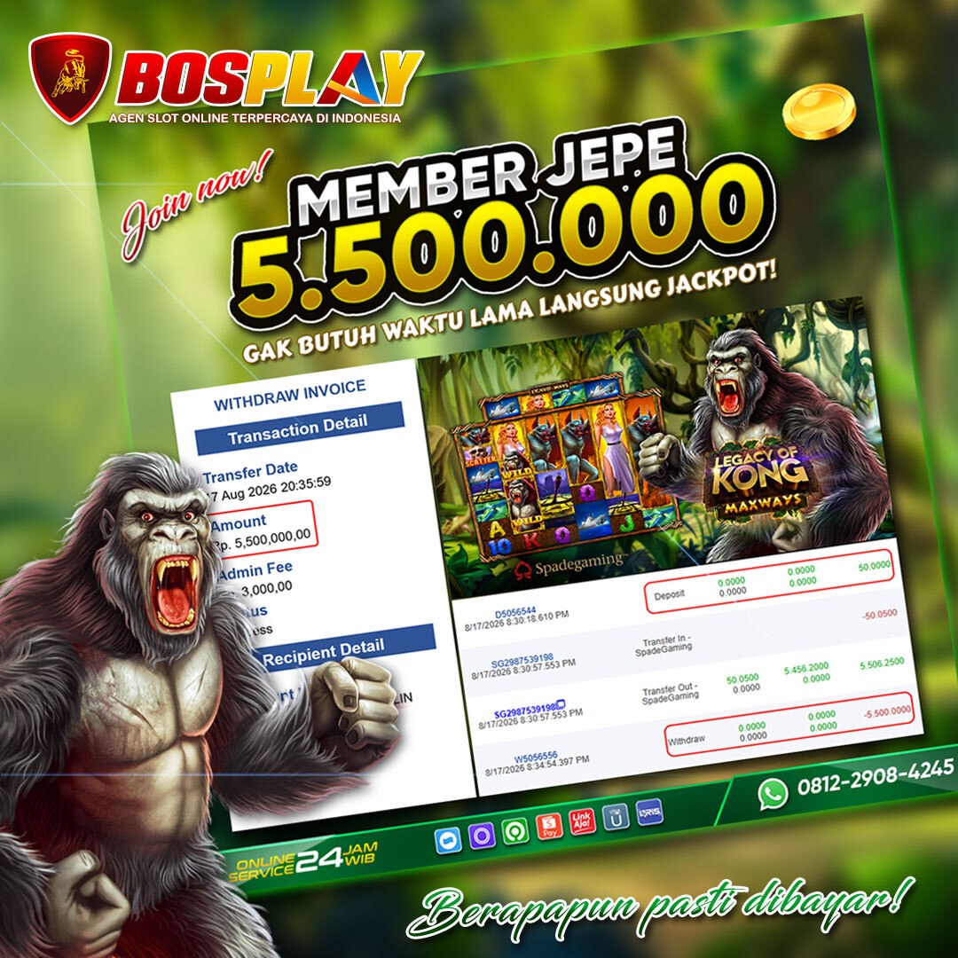 MEMBER JACKPOT SLOT SPADE GAMING IDR 5.500.000
