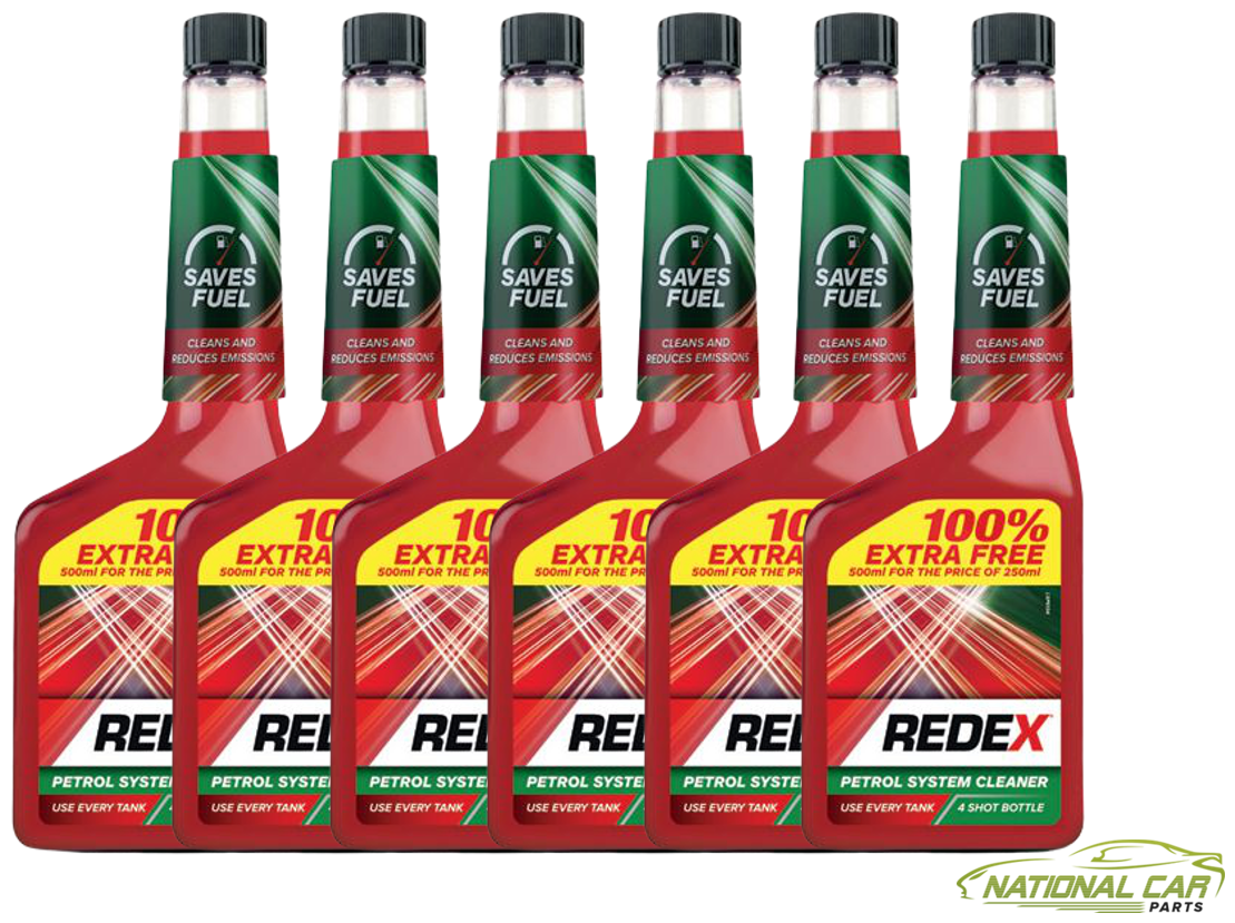 6x Redex Petrol Fuel System Injector Cleaner Additive Treatment 500ml