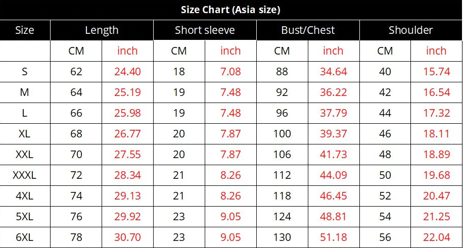 goku shirt size