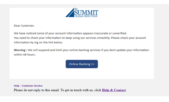 ⚫ summitfcu Letter High Quality Send Inbox HTML ✅