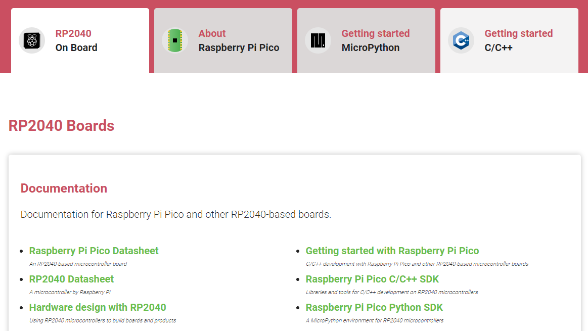 Getting started with Raspberry Pi Pico