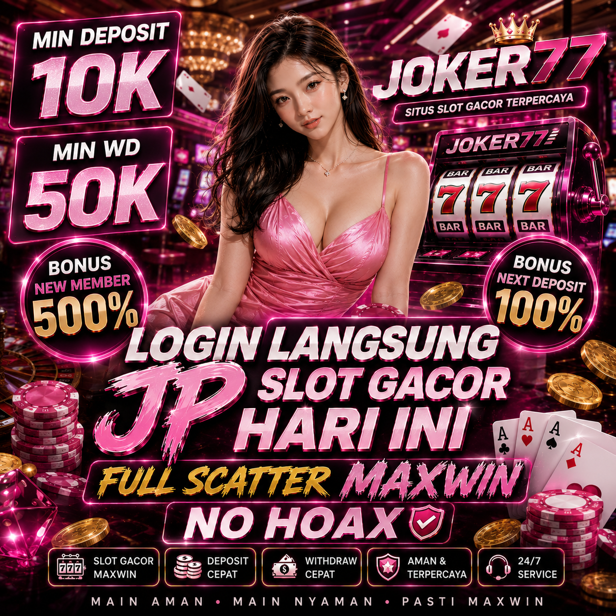 JOKER77 ~ Login Langsung Jp Situs Slot Online Gacor Hari Ini Server Slot777 Hoki Full Scatter Maxwin Resmi Bet 200 Perak