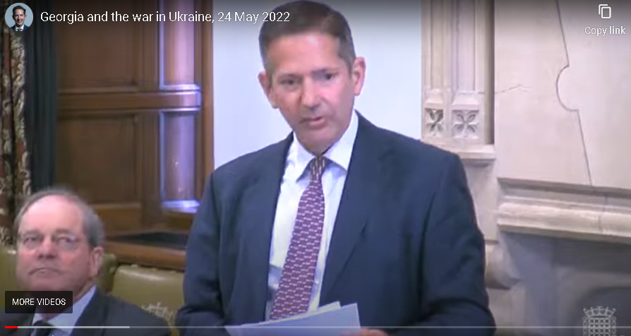 Jonathan Djanogly leads a Westminster Hall debate on Georgia and the war in Ukraine.