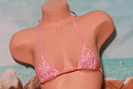 baby pink holographic bikini