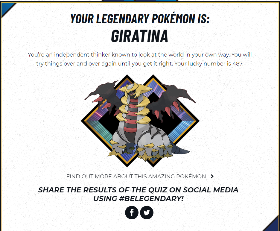 Legendary Pokémon Quiz