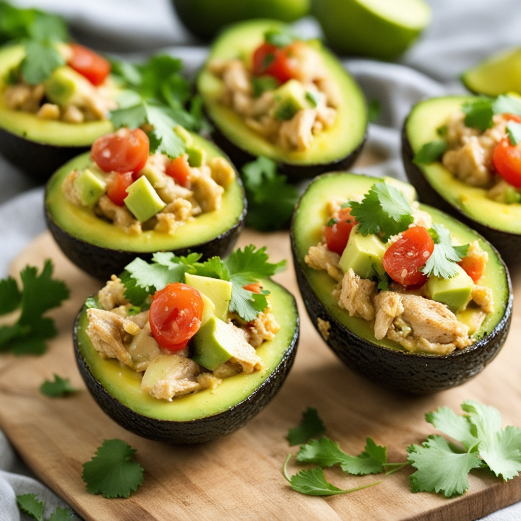 Chicken-Stuffed Avocado Cups