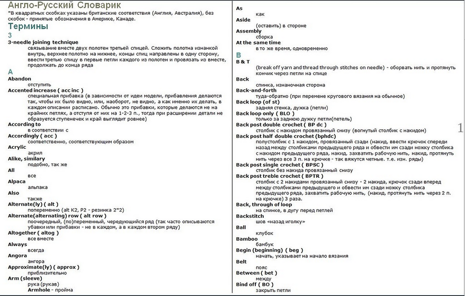 Вязание крючком перевод. Термины в вязании спицами. Термины вязания на английском. Вязальные термины на английском спицы. Перевод терминов вязания.