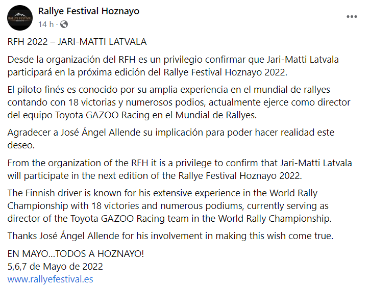 Rallye Festival Hoznayo 2022 [5-7 Mayo] F144315c166a2149494c9189f7ec5fe4