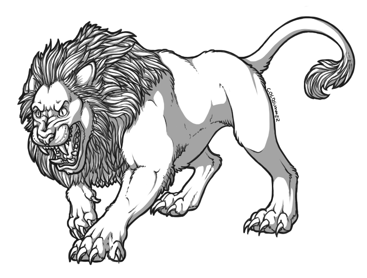 Lion Linework Tattoo Ideas - wide 4