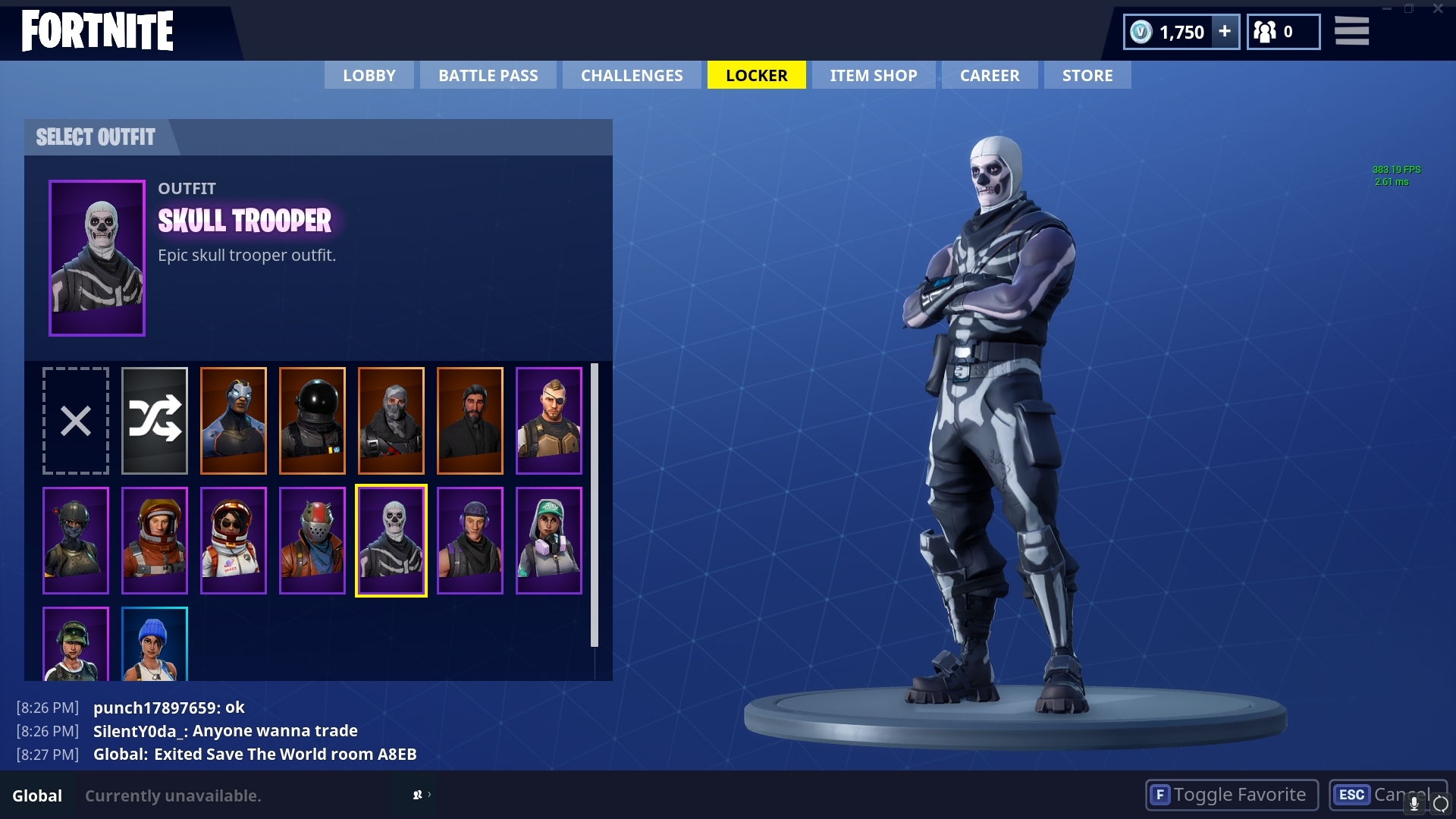 skull trooper account selling my personal pc fortnite - account auction fortnite