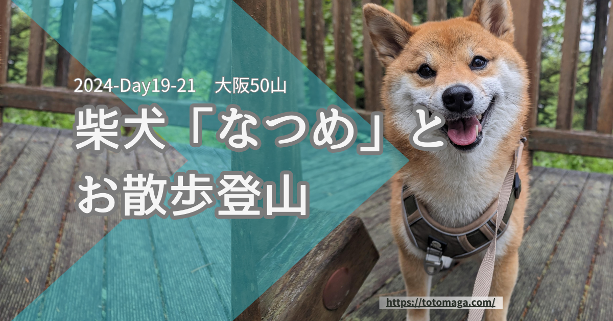 大阪50山、柴犬「なつめ」とお散歩登山#19-21