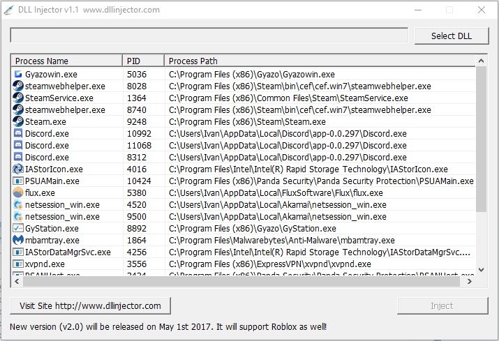 News Dll Injector V1 1 Will Be V2 0 And - roblox injector.exe