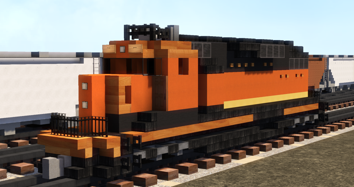 Light At Last - Bnsf Train - Chunk Challenge Minecraft Map