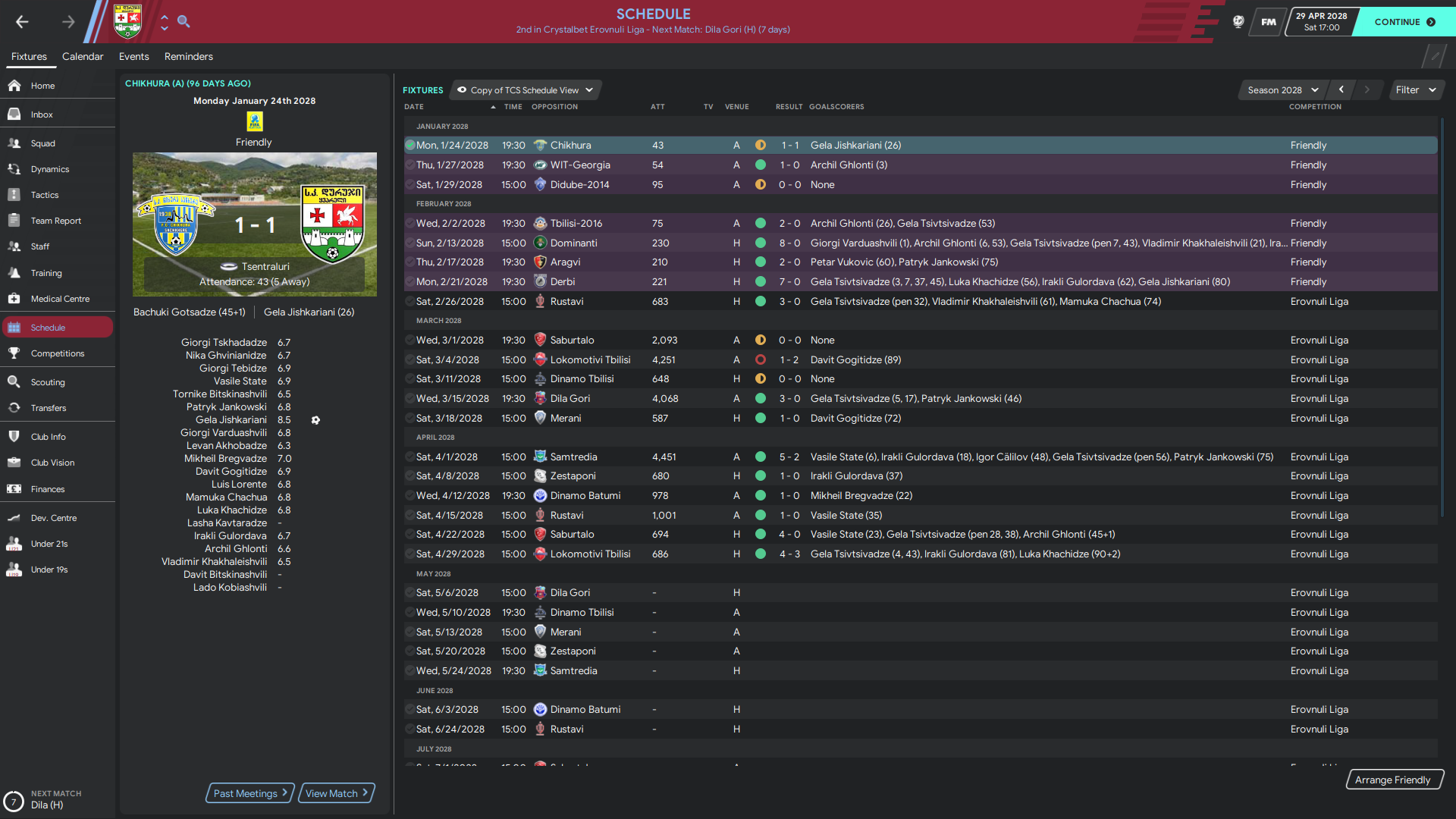 Livin La Liga Erovnuli From The Cheap Seats