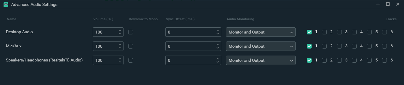 how to separate audio in streamlabs obs