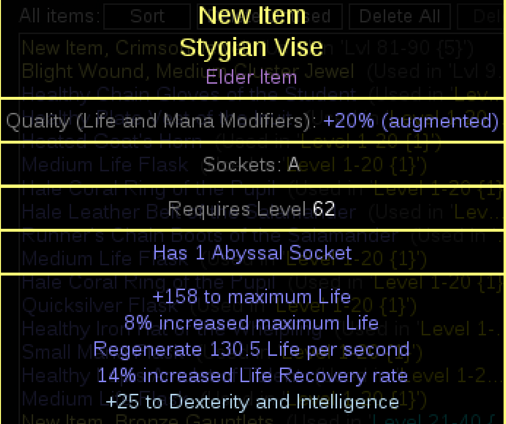 Example crafted Belt