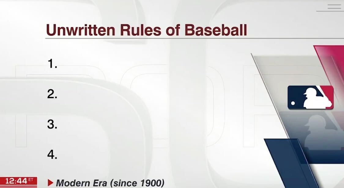 Baseball's Unwritten Rules: Where Does It Say You Can't Do That