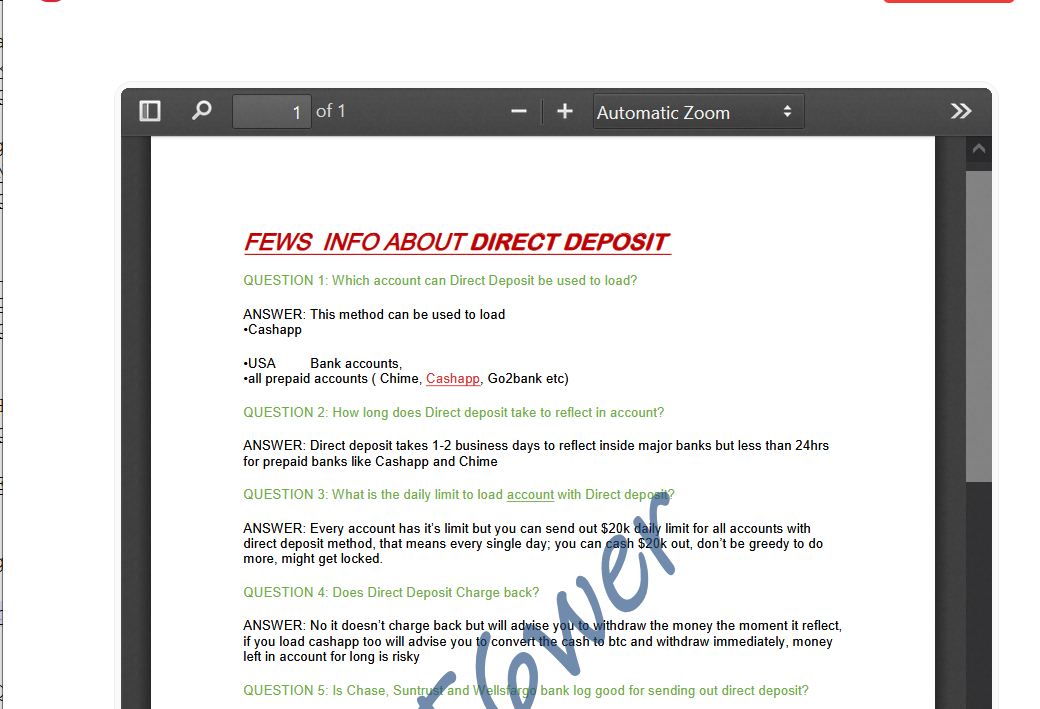 📕💢 TUTORIAL ON DIRECT DEPOSIT  📌Fresh-Method☑️-High-Quality-PDF-☑️Latest-