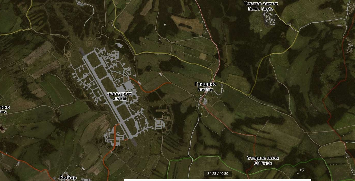 The iZurvive community created web-based map for DayZ [G24]. The map is