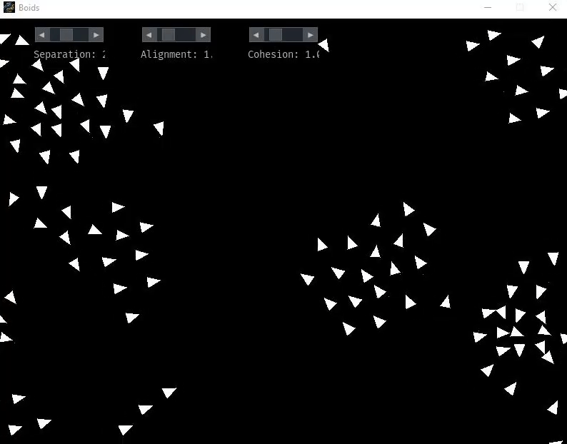 Boids moving