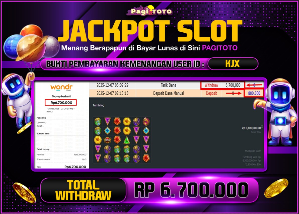 HAPPY JACKPOT MEMBER PAGITOTO SLOT GATES OF OLYMPUS 1000 Rp  6.700.000-, - LUNAS