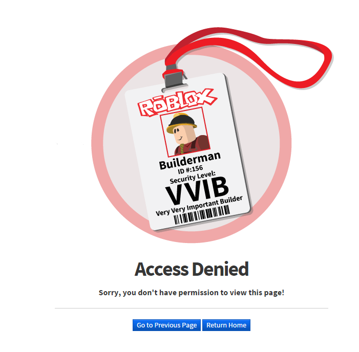 Builderman Error l Code 403 Passes - Roblox