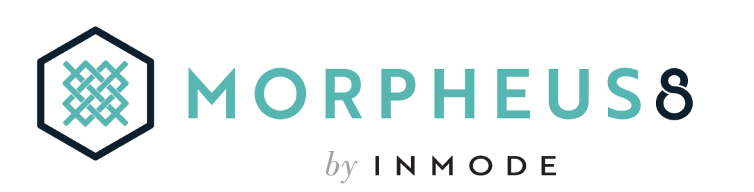 Logo of Morpheus8 by InMode with a hexagonal symbol.