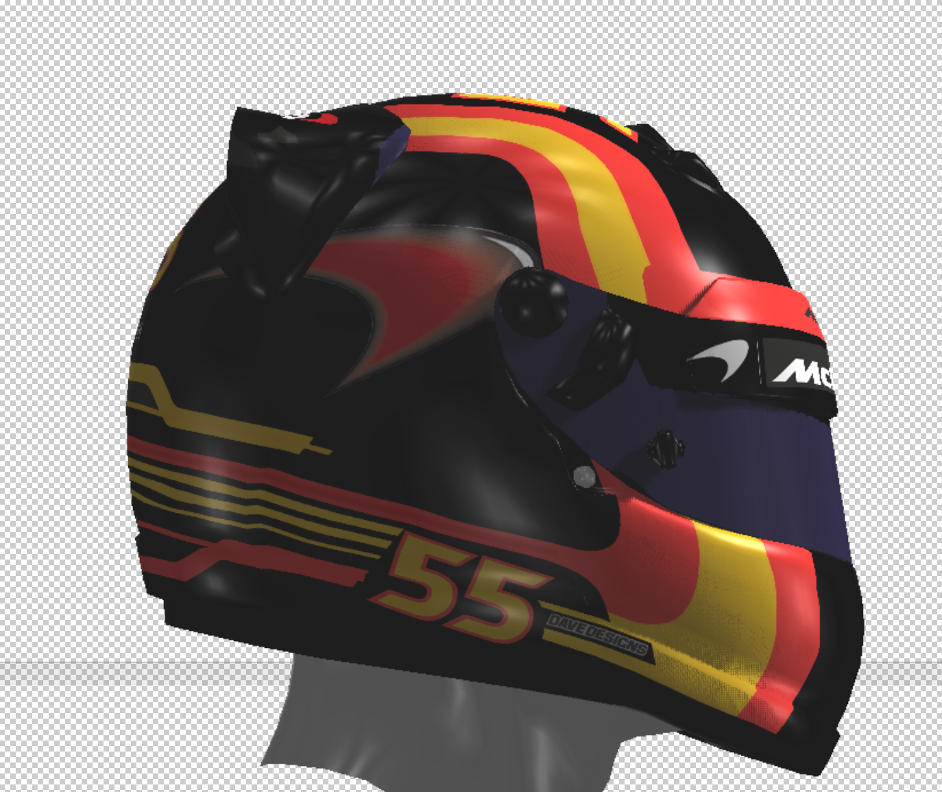 Carlos Sainz McLaren Helmet | OverTake.gg (Formerly RaceDepartment)