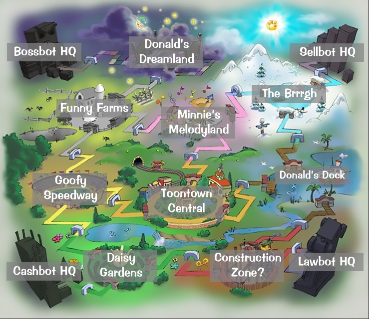 Toontown Map ~ ELAMP