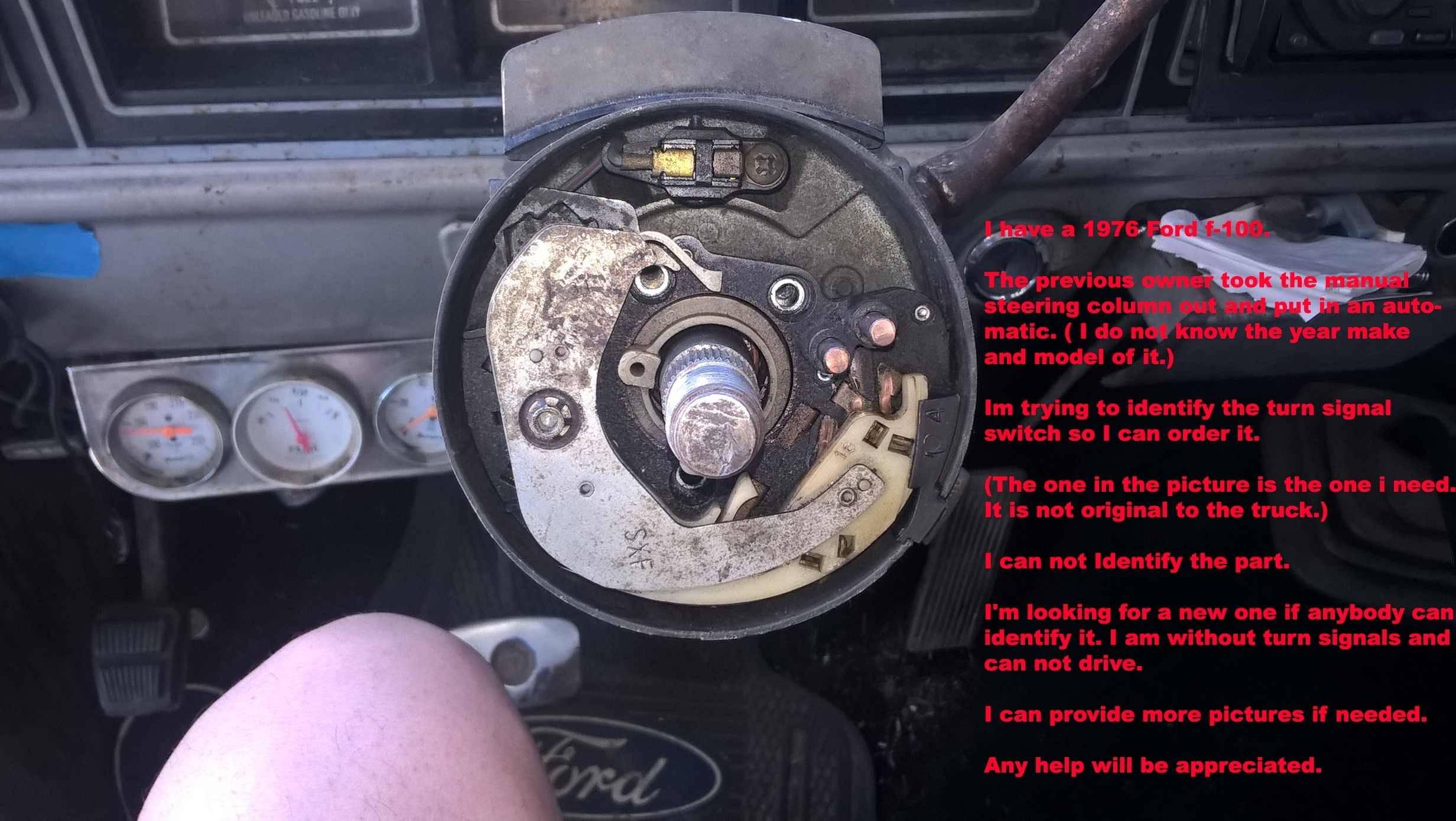 Help needed with 1976 ford f100 turn signal switch. r/MechanicAdvice