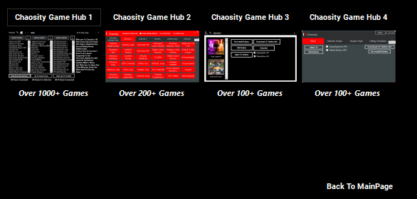 Release Chaosity 4 Game Hubs No Key System 3 Api S To Choose From Script Search 500 Games Monaco Etc Wearedevs Forum