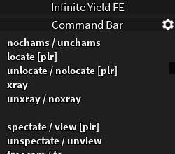 Infinite Yield Fe 110 Commands Unique Features