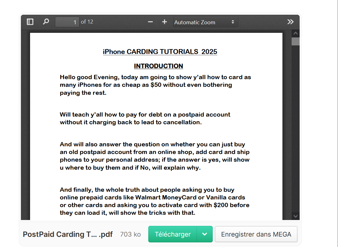 Postpaid Carding iPhones📌Fresh-Method☑️-High-Quality-PDF-☑️Latest-