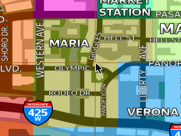 Rel Hq Map With Street Names Los Santos Roleplay - the streets map roleplay w admin roblox