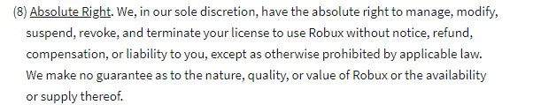 Violation Of Roblox Tou Is Not Illegal - violation of roblox tou is not illegal