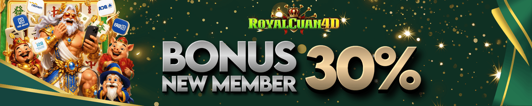 BONUS NEW MEMBER 30%
