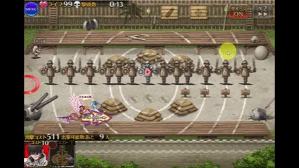 移動攻撃の射程バフで当たり判定がお太くなっているの参考画像 - わんにゃんランド - アイギス攻略まとめ & DB