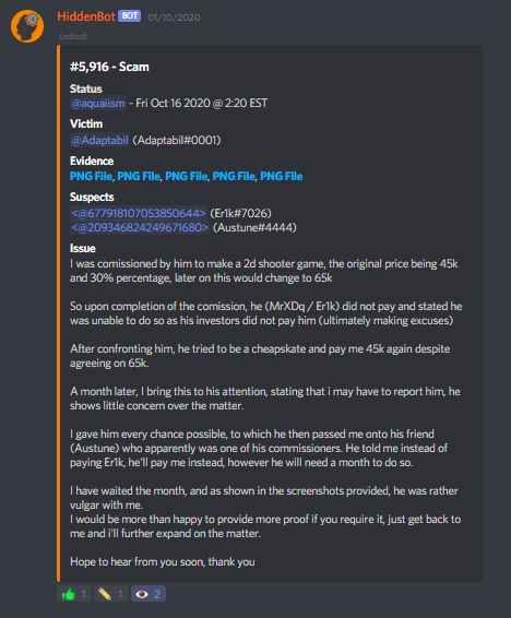Evidence 1