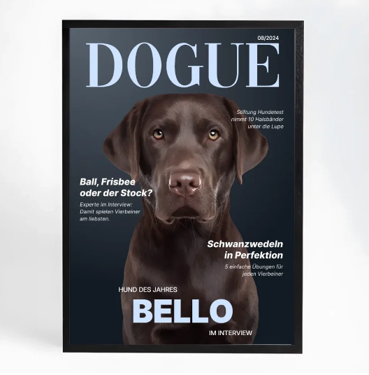 Poster mit Hund