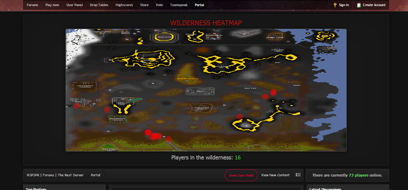 Wilderness Heatmap | Rune-Server