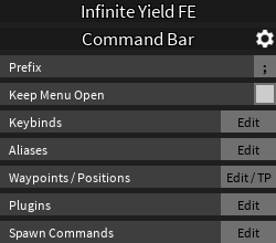 Infinite Yield Fe 110 Commands Unique Features