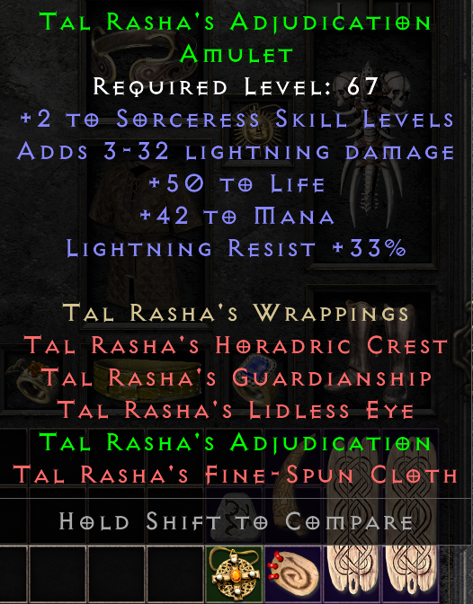 Offer Tal Rasha Amulet - Topic - d2jsp