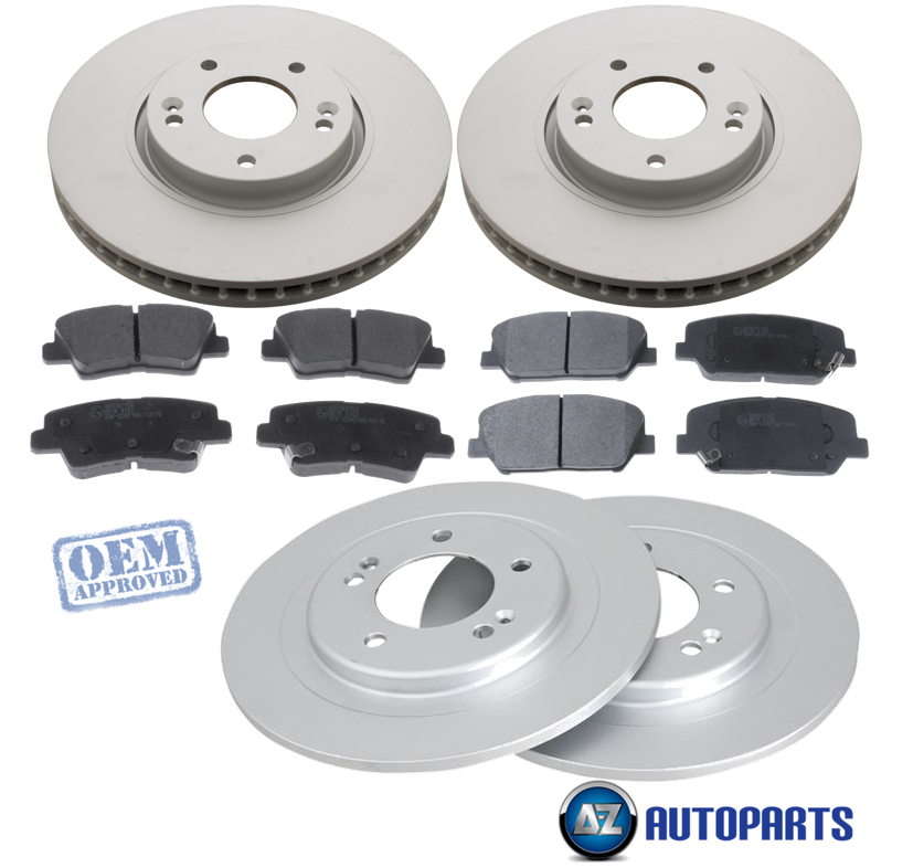 For Hyundai i40 20112015 Front & Rear Brake Discs and Pads Set eBay