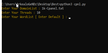 Cpanel Valid checker + Wordlister 2026