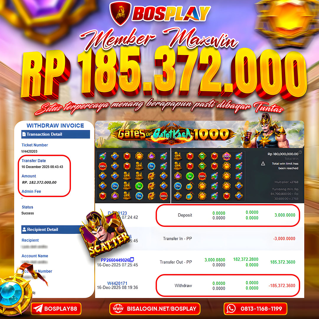 BOSPLAY | Website Slot Nexus Aman & Terpercaya Menang Berapapun Pasti Diproses Tuntas ! image 1