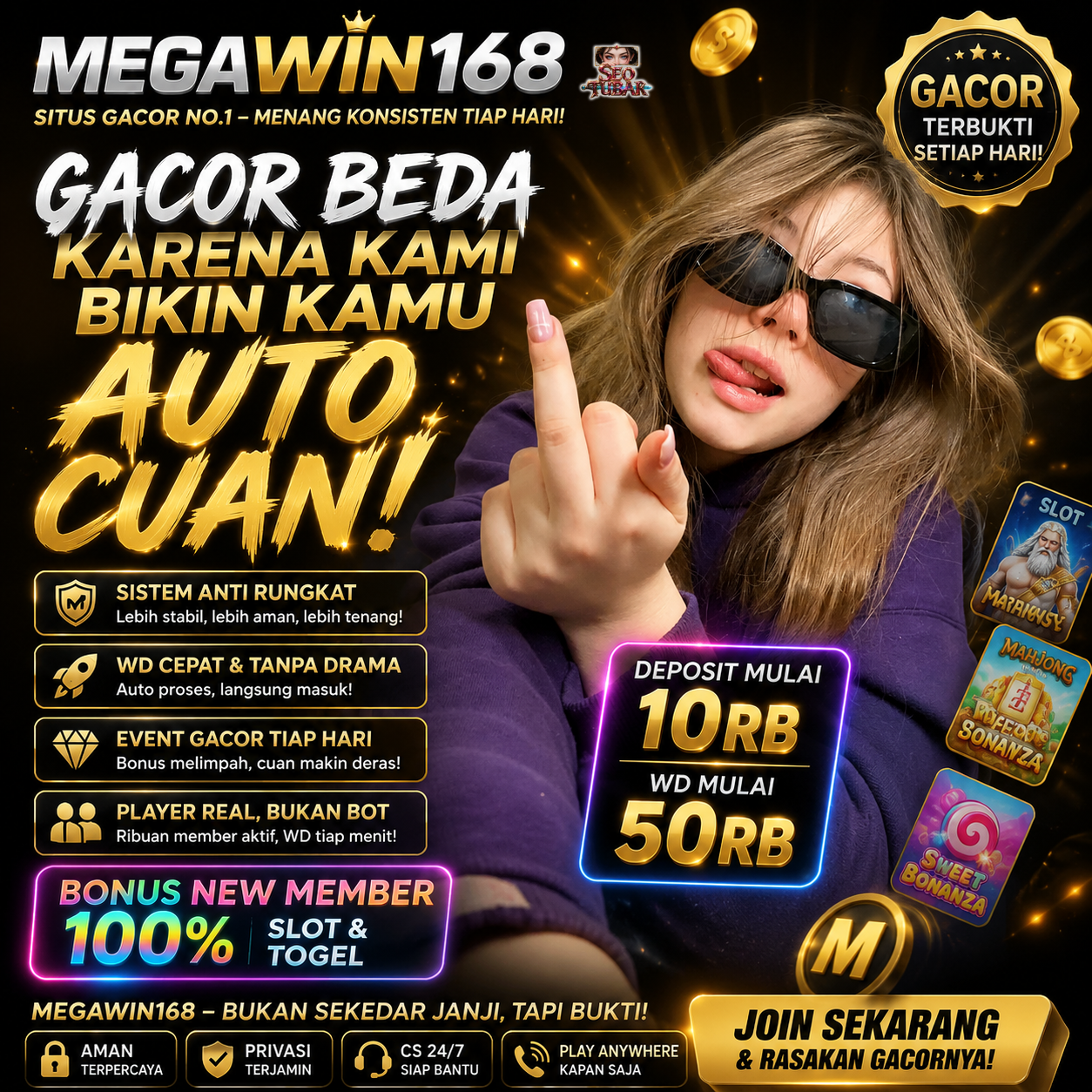 MEGAWIN168 menjadi pilihan pemain slot online 4D malam ini dengan menghadirkan bocoran mesin gacor terbaru peluang maxwin tinggi dan informasi terpercaya setiap waktu.