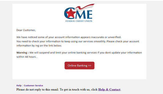 ⚫ cmefcu Letter High Quality Send Inbox HTML 2025 ✅