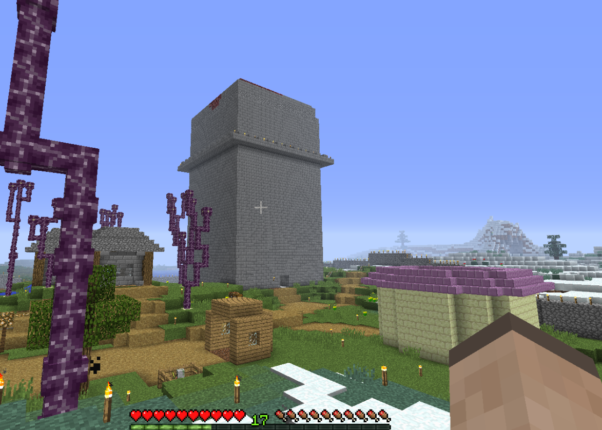 We Have This Mob Grinder On My Smp Any Ideas What We Should Do With It Its Looking Pretty Ugly Right Now Minecraft